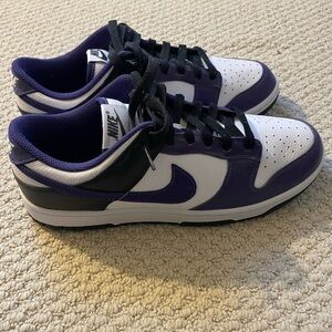 Nike Dunk Low in Purple and White